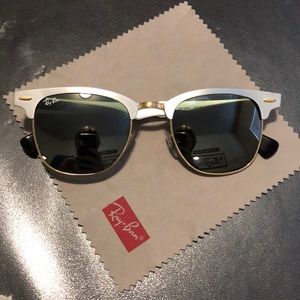 Ray Ban Clubmaster Aluminum Sunglasses